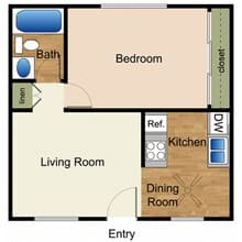 1x1 106 floor plan