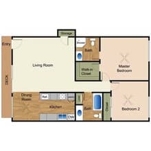 2x2 214 floor plan
