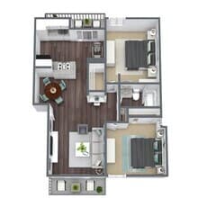 B1 2974B floor plan