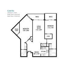 South Tower Cabrillo floor plan
