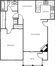 1x1C 002 floor plan