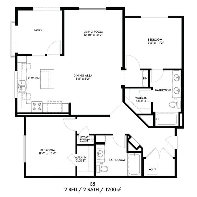 Plan B5 2-2207 floor plan