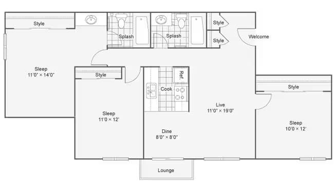 Unit 044 286 floor plan