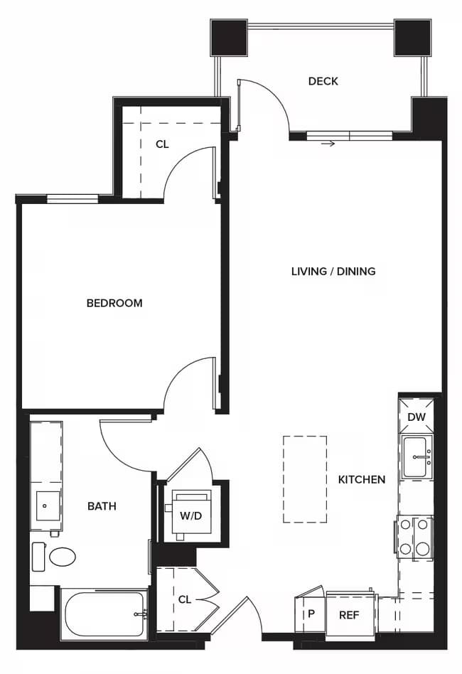Unit 2515 1526 floor plan