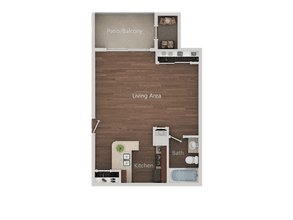 STUDIO A 264 floor plan