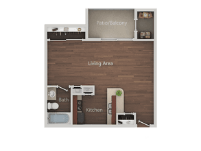 STUDIO B 161 floor plan