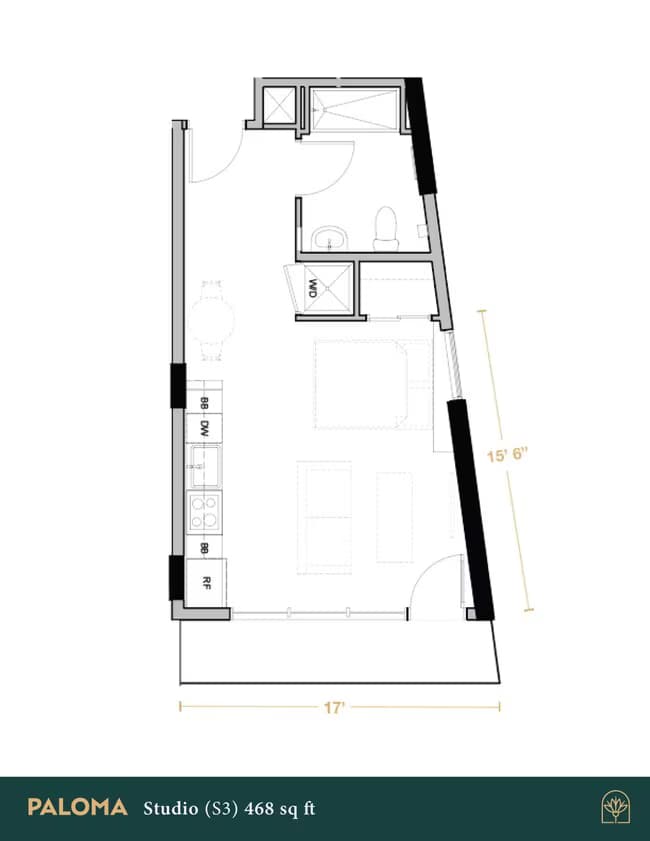 Unit 512 412 floor plan