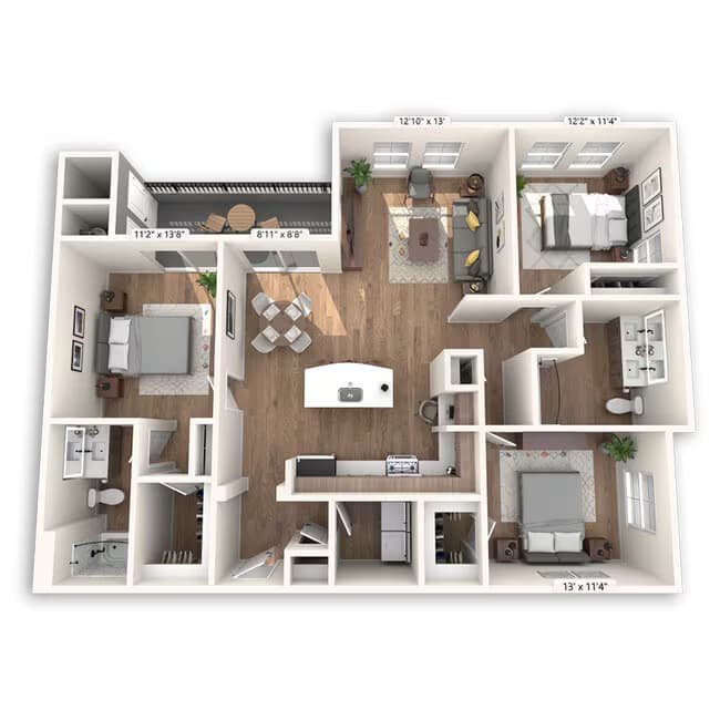 Unit 284 113 floor plan