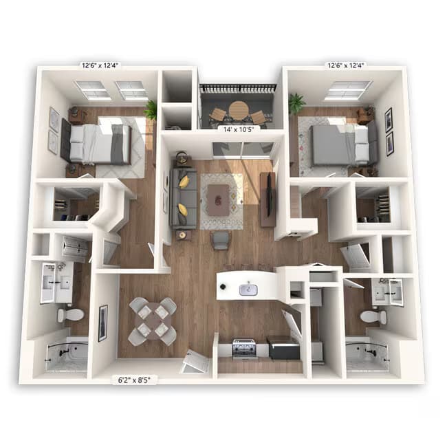 Unit 121 418 floor plan