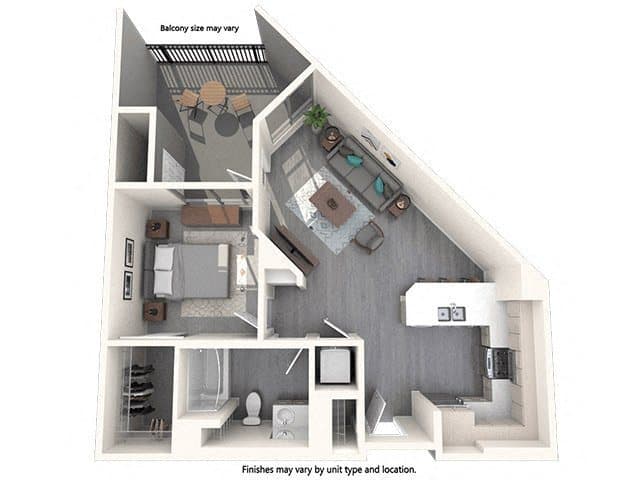 Vive Luxe A2 Affordable 514 floor plan