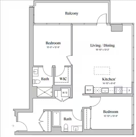 Unit 3708 3308 floor plan