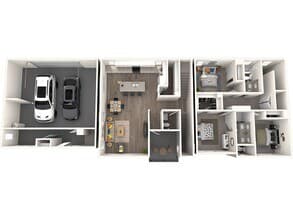 3x2.5 Townhome 1922-1 floor plan