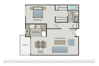 Plan 1A A208 floor plan
