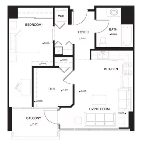 Unit C-2609 C-2609 floor plan