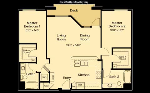Plan B2 312 floor plan