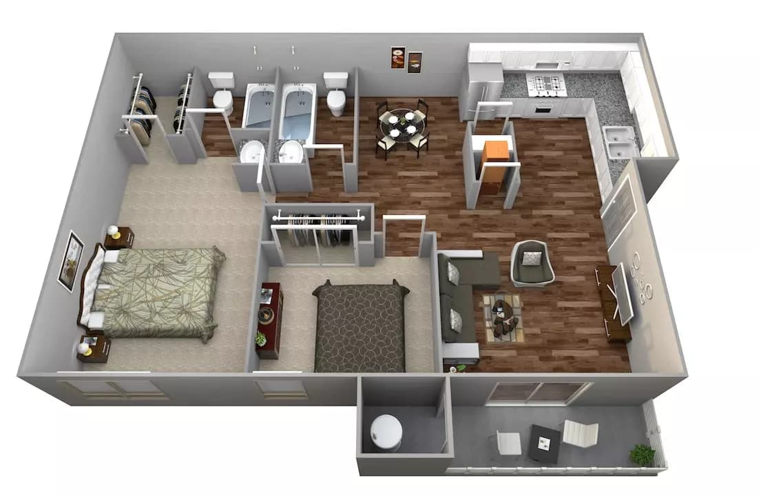Plan B 070 floor plan