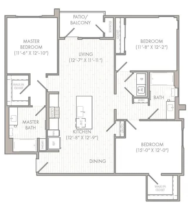 Unit 2321 2321 floor plan