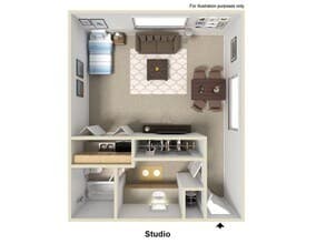 Studio floor plan