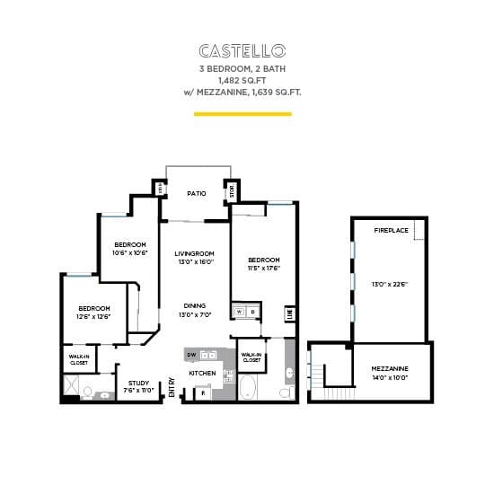 Castello floor plan
