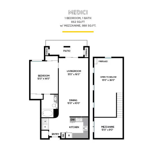 Medici floor plan