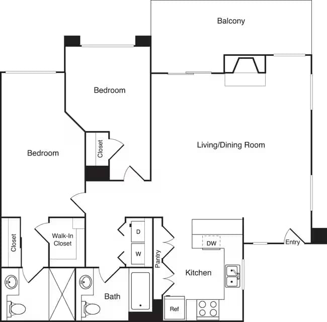 Brentwood 2nd Floor 614-3009 floor plan