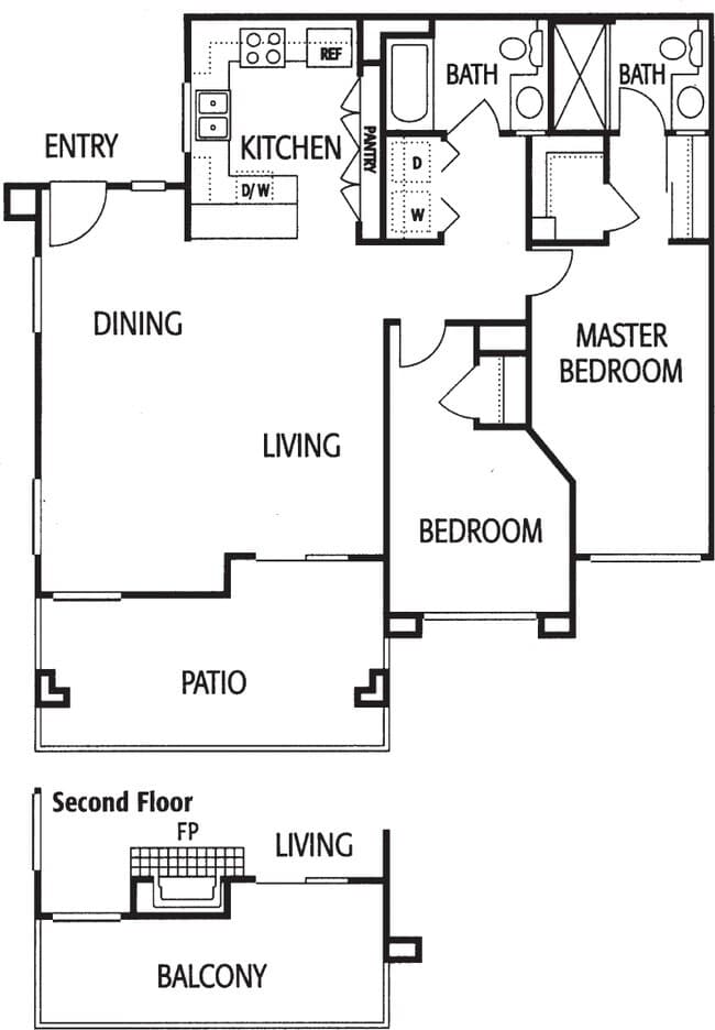 Unit 632-3702 632-3702 floor plan