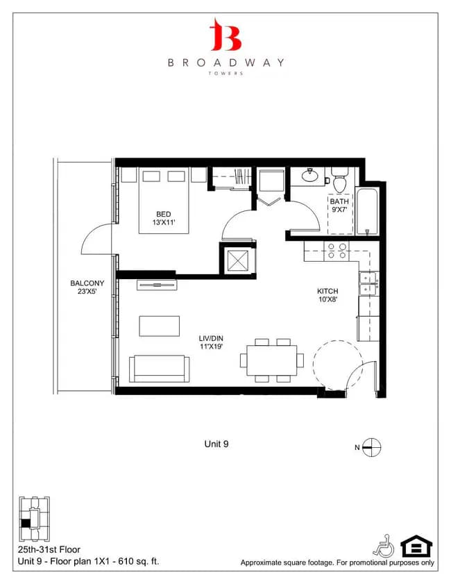 Unit 2509 2509 floor plan