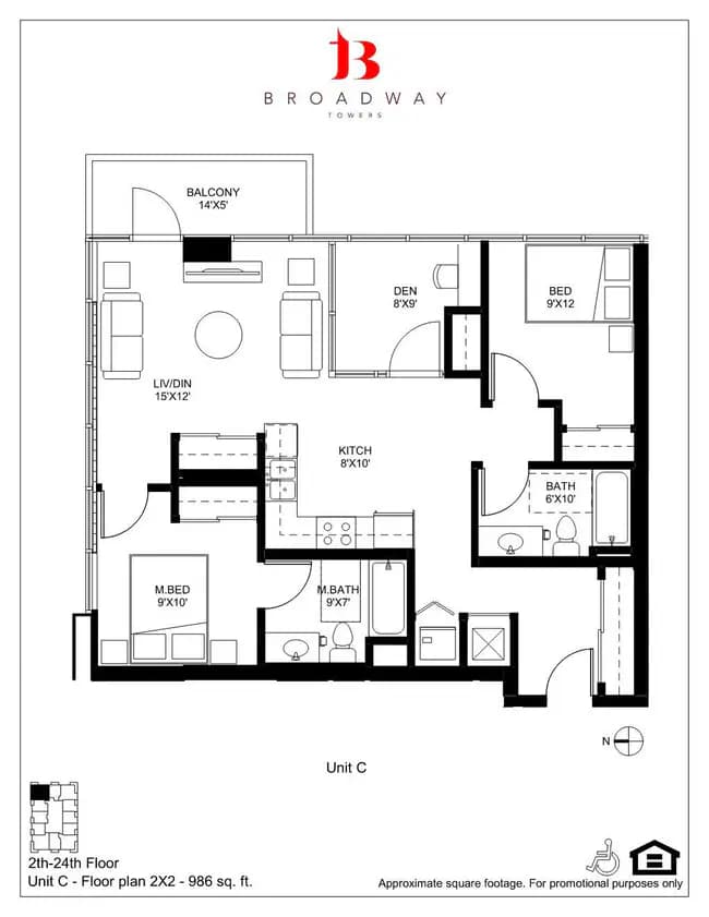 Unit 0905 0905 floor plan