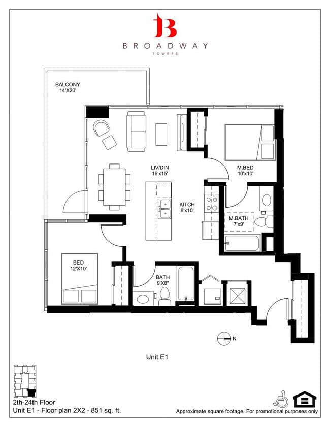 Unit 1108 1108 floor plan