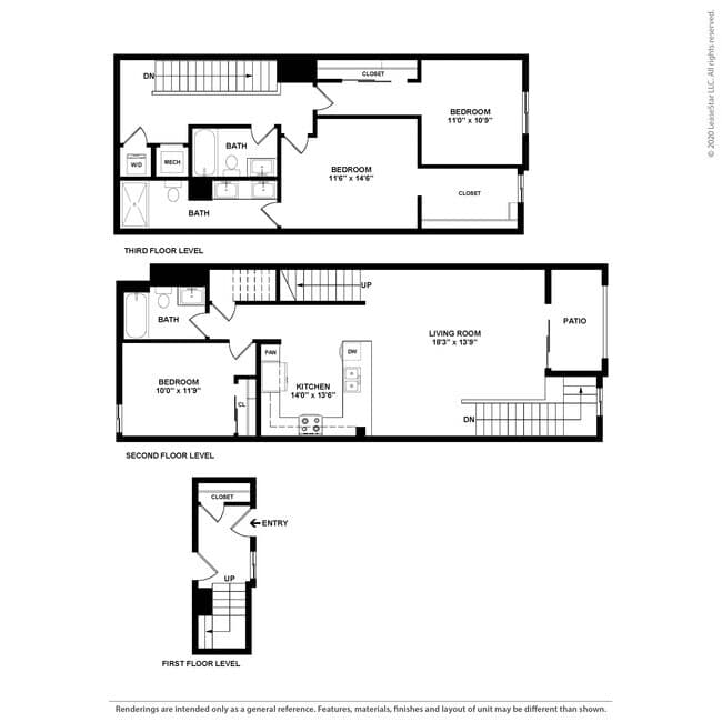 Plan C3 - Townhome B-2105 floor plan