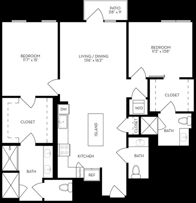 Unit 405 801 floor plan