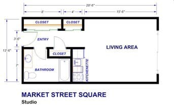 Medium Studio Standard 309 floor plan