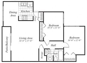 B2 Market Rate AL791A floor plan