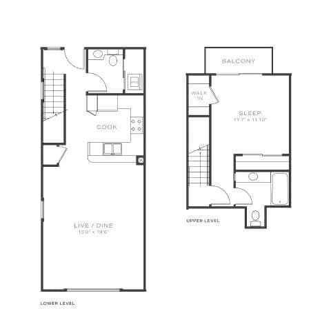 Unit 04-410 04-412 floor plan