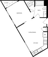 A01 1-302 floor plan