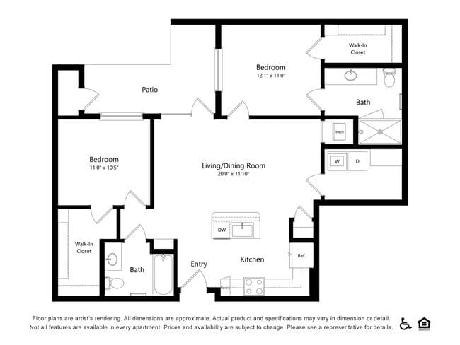 Unit 110 110 floor plan