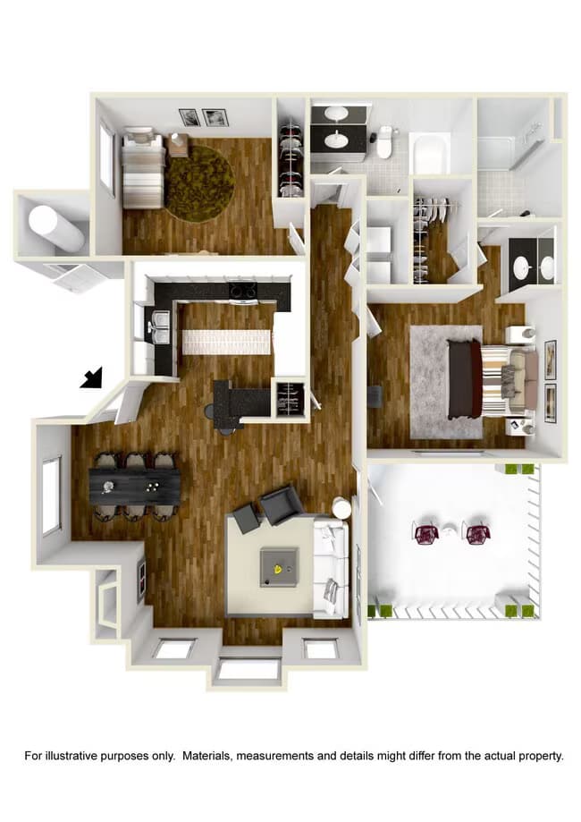 Unit 1066 2054 floor plan