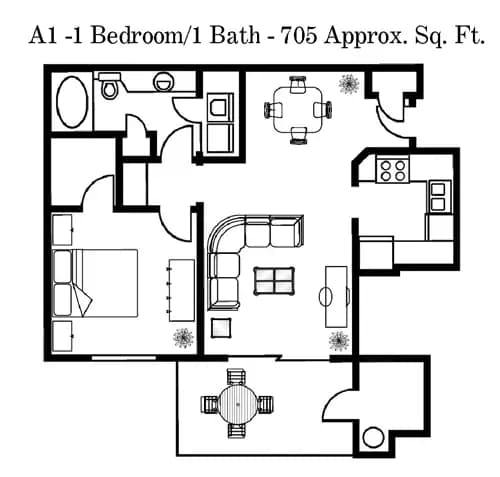 A1 4303 floor plan