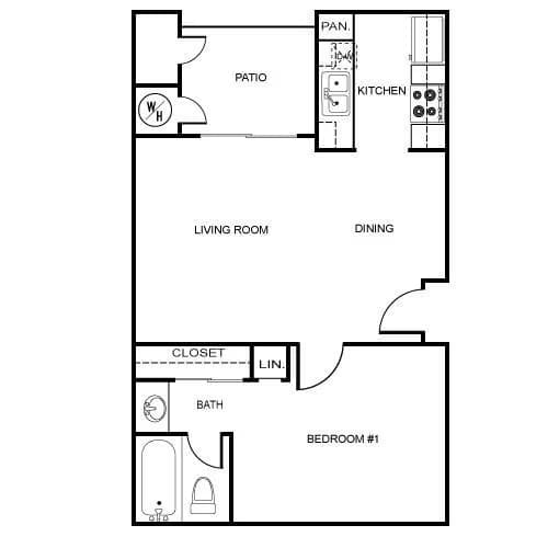 A 588 SF Capricorn Square 08370-4 floor plan