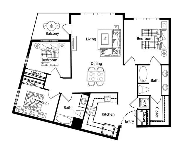 E2 B-416 floor plan