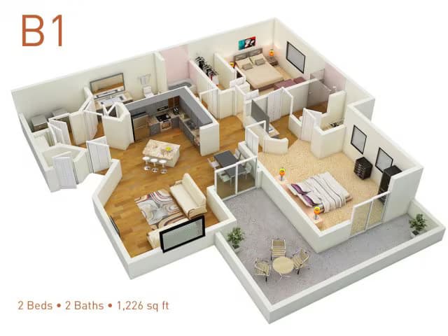 B1 15-1102 floor plan