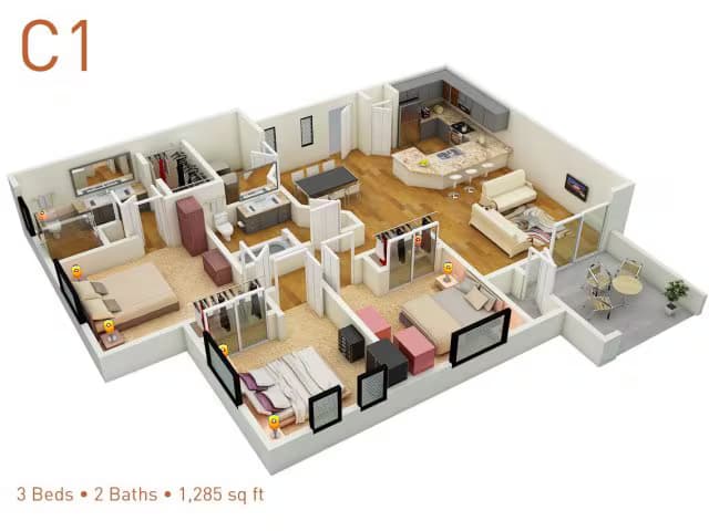 Unit 18-2119 18-2119 floor plan