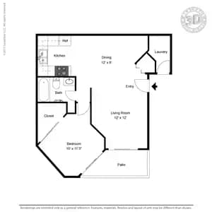 Unit 15-271 11-245 floor plan