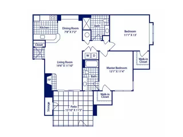 Unit 26-1104 23-2091 floor plan
