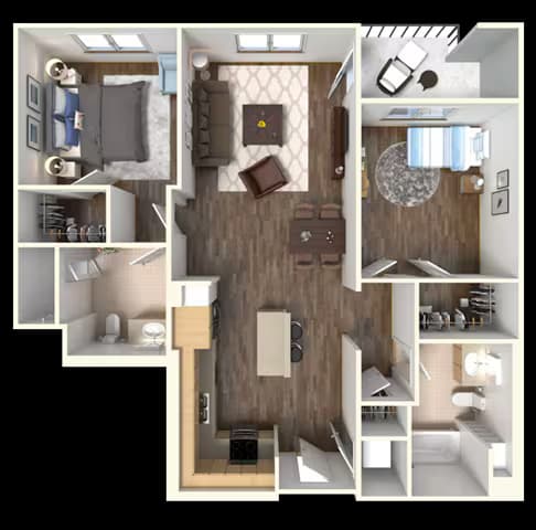 Unit 2220 2220 floor plan