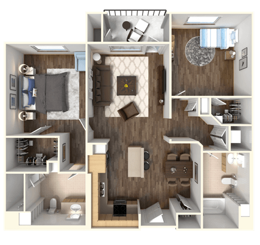 Unit 1308 1333 floor plan