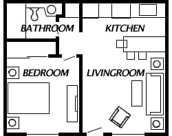Basic! Utilities Paid from $1895 floor plan