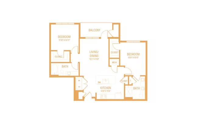 Unit 2-1055 2-1061 floor plan