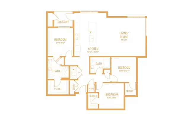 Unit 2-4065 2-3065 floor plan