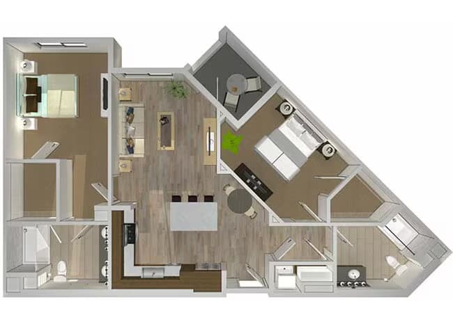 B3 421 floor plan
